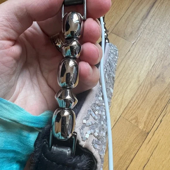 Dior by John Galliano Malice Silver Beaded Shoulder Bag Vintage - Picture 8 of 12